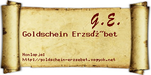 Goldschein Erzsébet névjegykártya